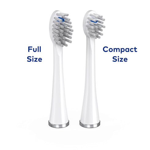 SFRB-2EW, 2 Count Waterpik Compact Replacement Brush Heads for Sonic-Fusion Flossing Toothbrush White