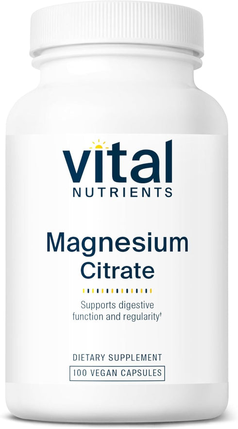 Vital Nutrients Magnesium Citrate 150mg | Vegan Supplement for Relaxation & Health | 100 Capsules