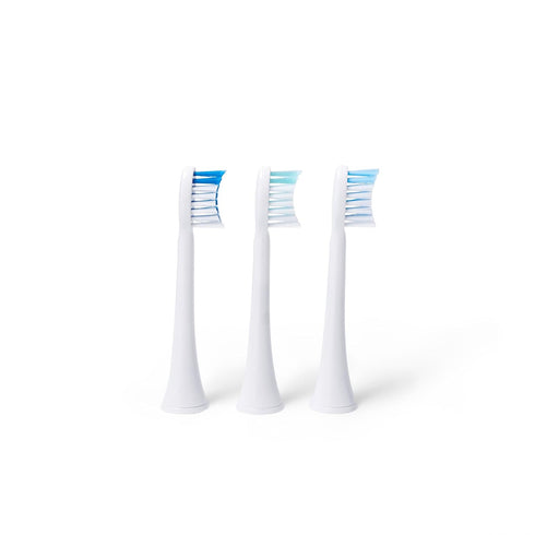 Elements Toothbrush Heads, Compatible with Elements Sonic Toothbrush, Small Firm Bristles, Pack of 3