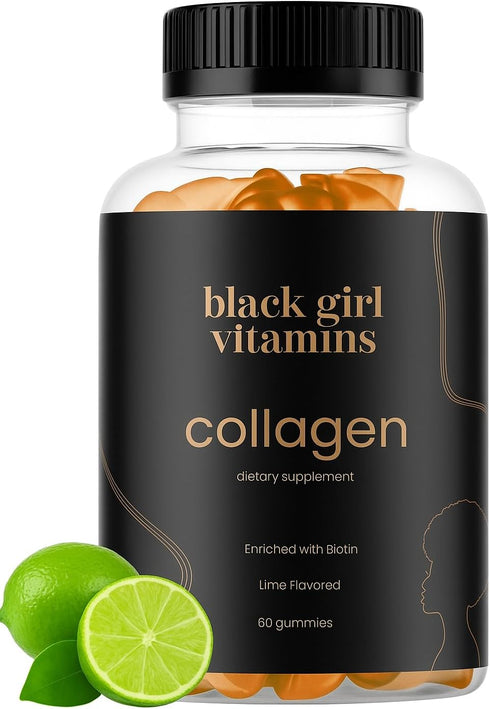 Black Girl Vitamins - Collagen Gummies for Hair, Skin, and Nail Support,