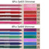 evpct 6Pcs Dark Light Royal Blue Emerald Green Purple Colored Glitter Eyeliner Pencils Set Women Waterproof