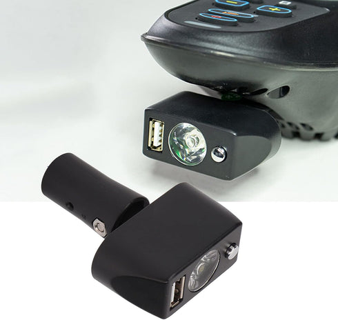 LEEZAD 3 LED Light for Electric Wheelchairs, Pin XLR Head High Brightness Adjustable Angle USB Electric Wheelchair