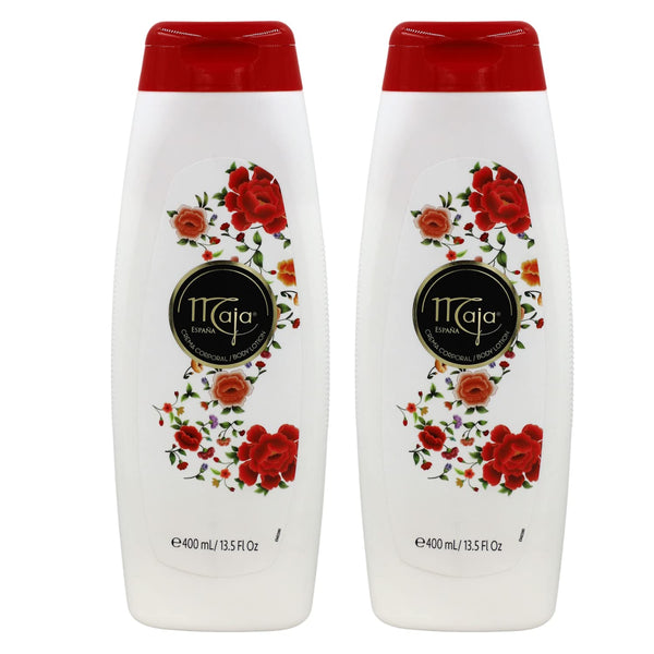 Maja Extreme Moisture Body Lotion - Perfumed Lotion for Extra Dry Skin, 2-Pack of 13.5 FL Oz Bottles