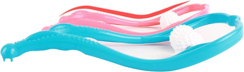 U Scinan Hammer Body Massage Pat Back Massage Tools Portable Massager Clap Stick for Shoulder Neck Foot (Blue+Pink)