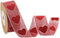 2 Rolls of 5M Valentine's Day Ribbons, Printed Heart Grosgrain Ribbon for Wedding Wrapping and DIY Supplies