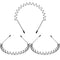 WILLBOND Hairband, 3 Pack Metal Headband for Unisex, Wavy Wired Zigzag Spring Sports Fashion Non Slip Hair Accessories