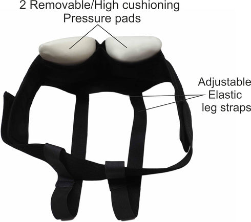 Wonder Care Inguinal Hernia Support Belt, Groin Truss Brace, Post Surgery Pain Relief, Adjustable Elastic Straps, A107