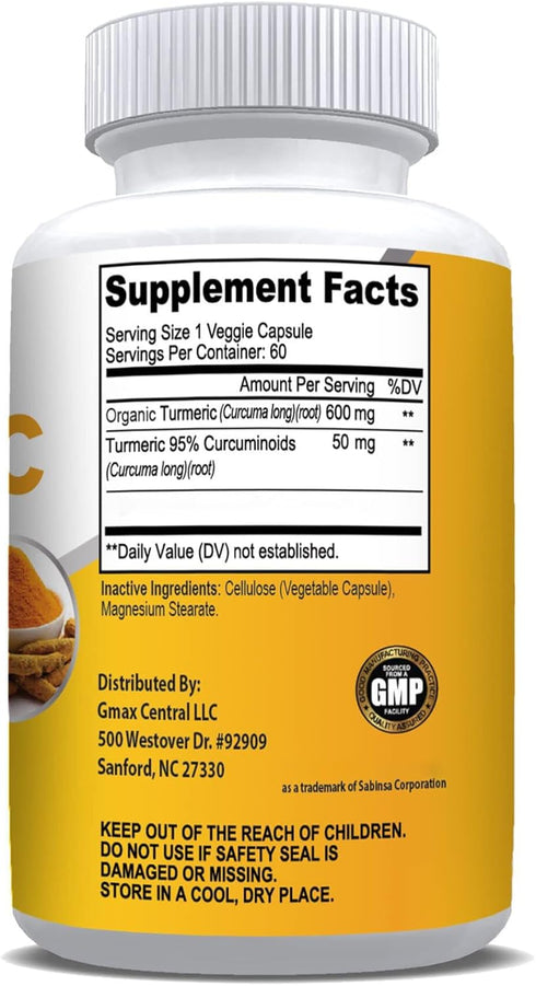 NusaPure Turmeric Curcumin 600 mg - Vegetarian