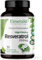 Emerald Labs Resveratrol - Dietary Supplement for Cellular and Cardiovascular Support, 30 Vegetable Capsules