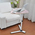 HEVIRGO 360 Modern Triangle Stand Adjustable Height Degree Rotatable Bedside Table Lifting Moveable Sofa Side End