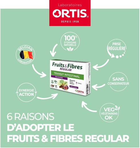 Ortis 24 Fruits & Fibres Regular Cubes