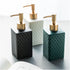 REFKIT Simple Ceramic Hand sanitizer Bottled Shampoo Shower Gel Disinfectant Press Bottle Bathroom Supplies