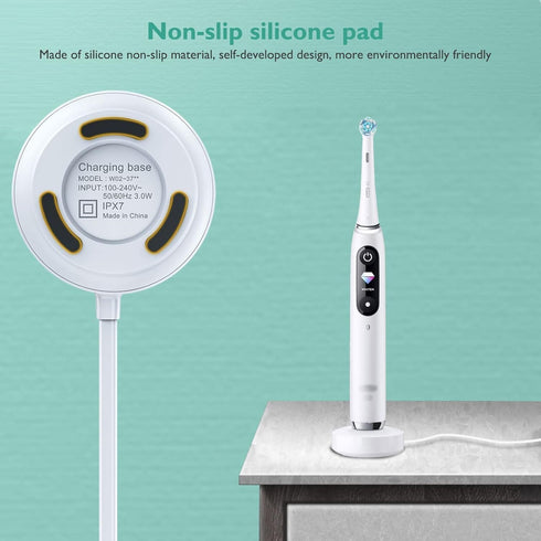 Replacement Charger Base for Braun Oral B iO Series 7, 8, 9 Electric Toothbrush, Magnetic Travel Charging Base
