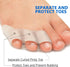 JKcare Pinky Toe Separators & Protectors, Silicone Little Toe Spacer for Overlapping, Curled, Hammer Toe, Tailor’s