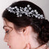Teardrop Flower Crystal Hair Comb for Women, Cute Crystal Comb for Bride in RED