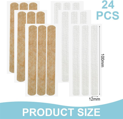 LAOJU 24 12x100mm Wound Closure Strips Steri Skin Closures Strip Breathable Sutures Bandage Stitch-Free Wound Repair