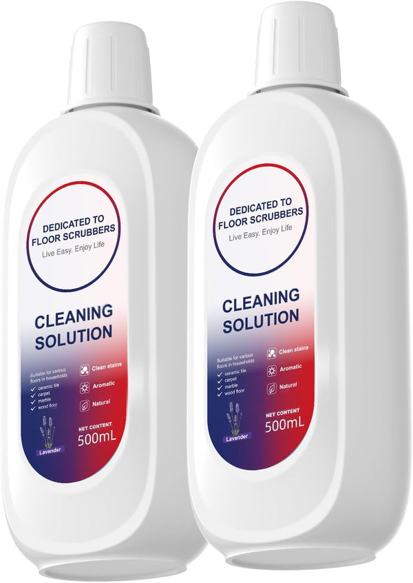 Compatible with Tineco Cleaning Solution 500ml, Lavender Scents Floor Cleaner for All Robot Vacuums (2 bottles)
