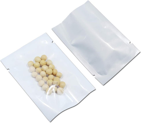 PABCK 300 Pcs 2.4x3.5 inch Plastic Heat Seal Bags for Food Storage, Mini Packaging with Tear Notches