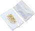 PABCK 300 Pcs 2.4x3.5 inch Plastic Heat Seal Bags for Food Storage, Mini Packaging with Tear Notches