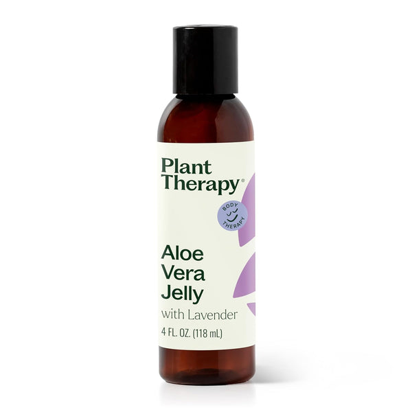 Plant Therapy Lavender Aloe Jelly 4 oz, All Natural with 100% Pure Lavender Essential Oil