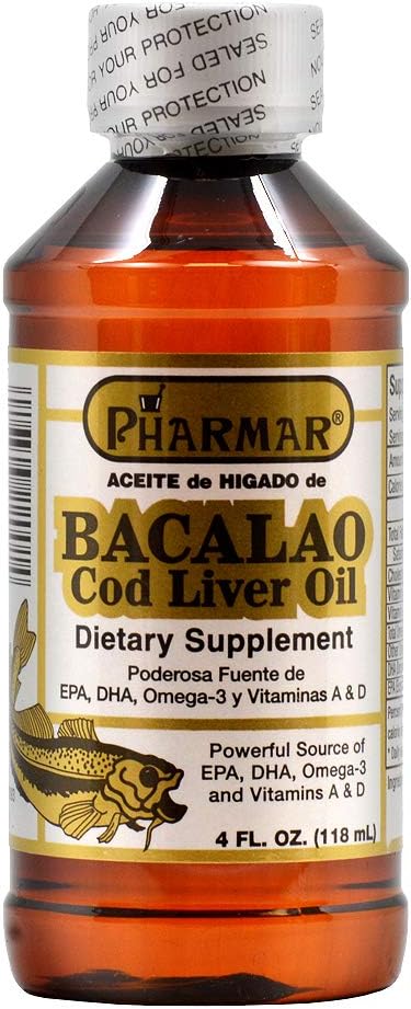 Aceite De Higado De Bacalao, Cod Liver Oil, 4 Ounce
