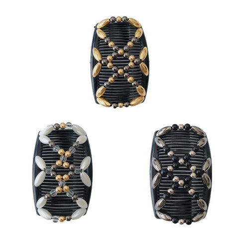 LOVEF 3Pcs Comb Hair Clips for Women and Girls, Stylish and Fashionable Accessories for Easy Hair Dos