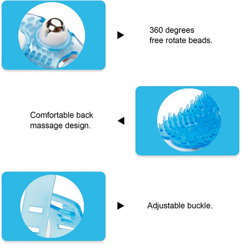 Handheld Massage Ball for Muscle Back Neck Joint Foot Shoulder Leg Pain Relief - Palm Shaped Massage Tool with Roller