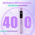 Mini UV Light for Gel Nails, Handheld Nail Lamp with Stand, Portable Cordless UV Nail Dryer Light, Violet
