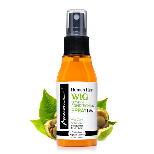 Awesome Human Hair Wig Leave in Conditioner Spray, pH5, 2.3 fl oz - Promotes Silkiness and Shine