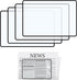 Wahijihe 4Pcs Page Magnifying Sheet,3X Lightweight Handhold Full Page Magnifier for Seniors and