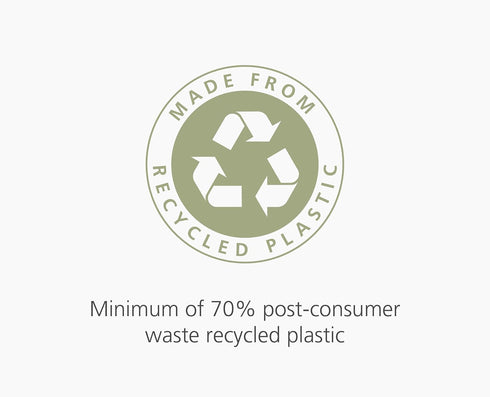 Joseph Joseph Eco Trash Bags, Extra Strong Recycled Plastic, 13.2 Gallons, Grey, with Drawstring