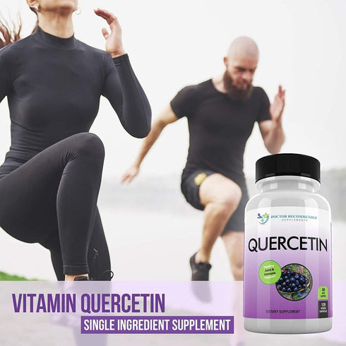 DOCTOR RECOMMENDED SUPPLEMENTS Quercetin - 120 Veggie Capsules, Pack of 2 - 1000mg Per Serving, Vegan, Non-GMO