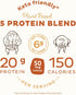 KOS Vegan Protein Powder - Salted Caramel Coffee, Low Carb Pea Protein Blend, Organic Plant Superfood, 15 Servings