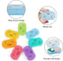 HRX Package Little Daily Pill Box Case AM PM for 7 Days, Cute Drug Organizer Container for Small Pocket Purse Pills