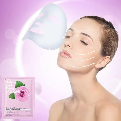 Jakuva 12PCS Deeply Moisturizing Facial Masks, Collagen Face Mask Patches for Anti-Aging Skincare