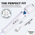VZVJTR 10-Speed Wired Back & Neck Massager, Handheld Electric Deep Tissue Muscle Therapy Device (White)