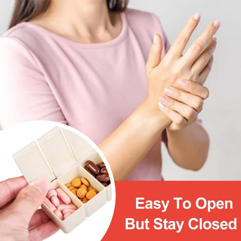 2Pack Weekly Pill Organizer, Extra Large 7 Days Pill Cases for Travel, Fish Oil, Calcium Tablets