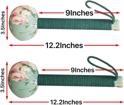 Long Size Lymphatic Drainage Hammer, Manual Body Massage Hammer, Green 12.5IN, 2pcs Back Knock Handheld for Pain Relief