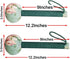 Long Size Lymphatic Drainage Hammer, Manual Body Massage Hammer, Green 12.5IN, 2pcs Back Knock Handheld for Pain Relief