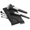 Travel Makeup Brush Set, 5 Pcs Essential Face & Eye Brushes, Portable Makeup Pouch & Brush Cover Included