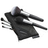 Travel Makeup Brush Set, 5 Pcs Essential Face & Eye Brushes, Portable Makeup Pouch & Brush Cover Included
