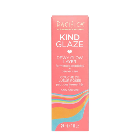 Pacifica Beauty Kind Glaze Dewy Glow Layer - Vegan Collagen, Squalane, Hydrating Lightweight Face Foundation, 1 fl oz