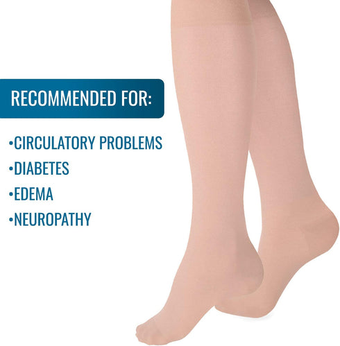 Heelbo 15-20mmHG, Compression Socks for Men and Women to Relieve Discomfort associated with Varicose Veins, Improve