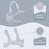 2pcs Fabric Frame and Headgear Compatible with WP, Replacement Frame and Headgear for WP