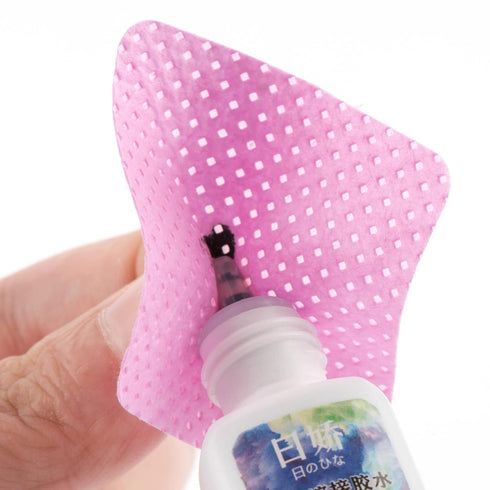 Lint Free Nail Wipes, 600 PCS Eyelash Extension Glue Cleaning Pads, Cotton Pads for Tweezers and Glue Bottle