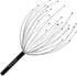 USAGA 28 Fingers Head Scratcher, Black Scalp Massager for Relaxing Head and Body