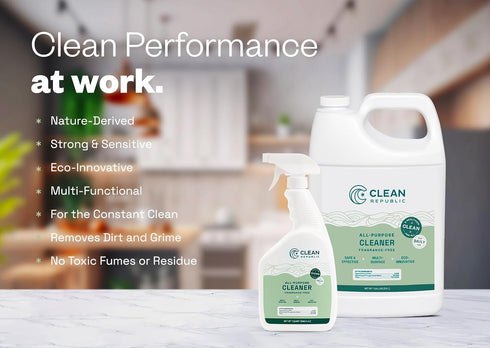 All Natural All Purpose Cleaner, Safe for People, Pets, and Plants, 1 Gallon, Bleach-Free, Freshens Air & Removes Odor