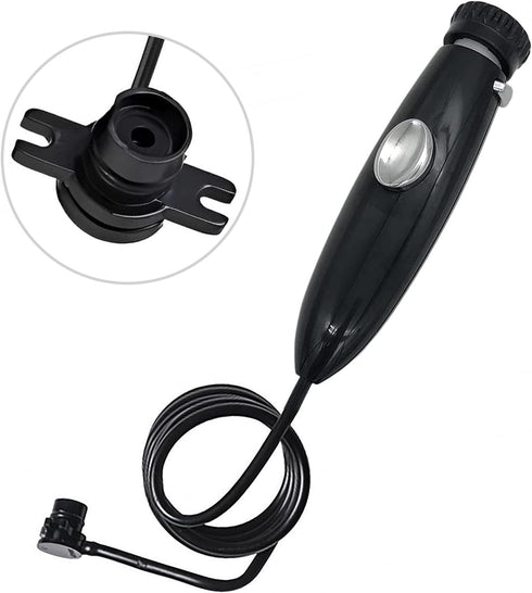 Oral Hygiene Accessories Compatible with Waterpik WP-100, WP-900 Replacement Kit, Pack of 1 Handle/Hose (Black)
