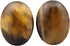 Rockcloud Oval Worry Stones, Palm Pocket Stone, Healing Crystal Chakra Therapy, Tiger's Eye Stone, Pack of 5
