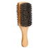 ZJchao Double Sided Beard Brush, Men's Mustache Brush with Wooden Handle, Bristle Nylon Mustache Comb for Beard Care